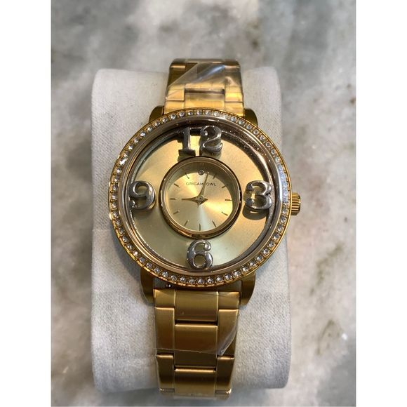 Gold Watch with Crystal Face #watch #crystals - Picture 5 of 7